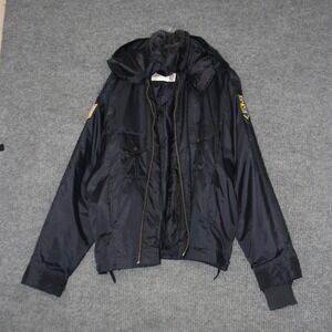 VTG 3 in 1 National Patrol Madison Security‎ Jacket Mens 2XL Bomber Hooded Patch